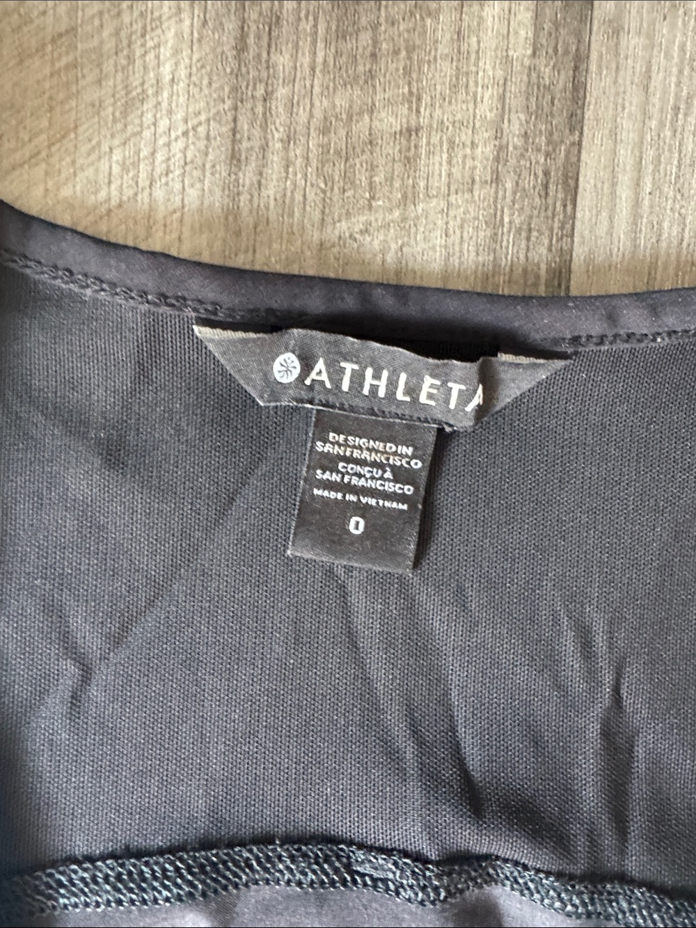 Athleta Black Expedition Sleeveless Zip Front Drawstring Waist Athletic Dress 0 - Picture 3 of 7